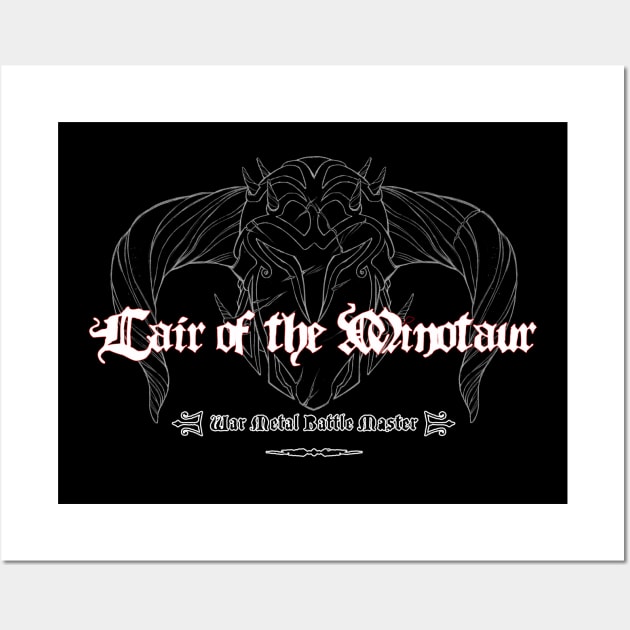 Lair of the Minotaur - War Metal Battle Master Wall Art by grindhouseinc